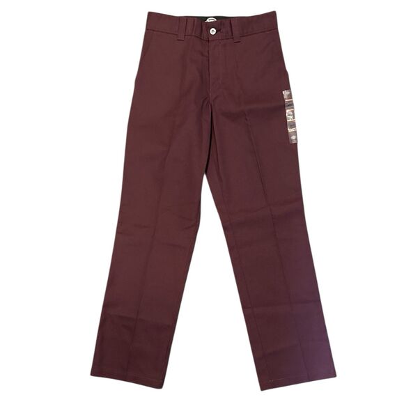 Dickies Skateboarding Regular Fit Pants Men's  30x32  Maroon Twill New W/ Tags - Picture 1 of 11